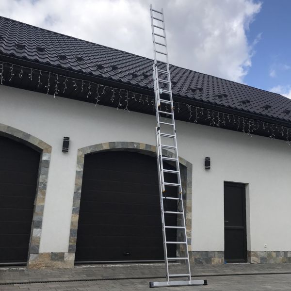 Лестница 3-секционная универсальная Drabest PRO 3х11