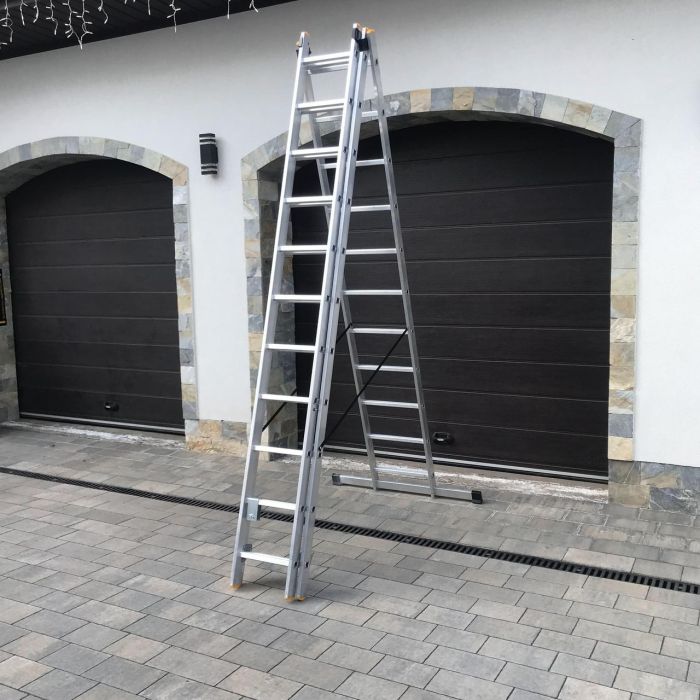 Лестница 3-секционная универсальная Drabest PRO 3х11