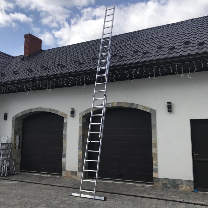 Лестница 3-секционная универсальная Drabest PRO 3х11