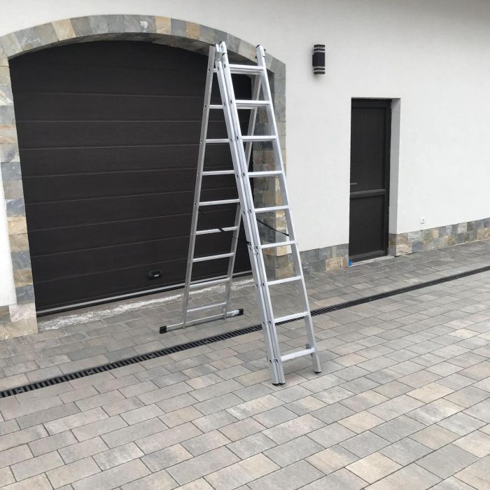 Лестница 3-секционная универсальная Drabest BASIC 3х9