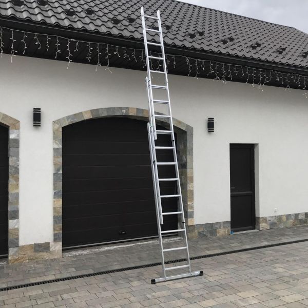 Лестница 3-секционная универсальная Drabest BASIC 3х9