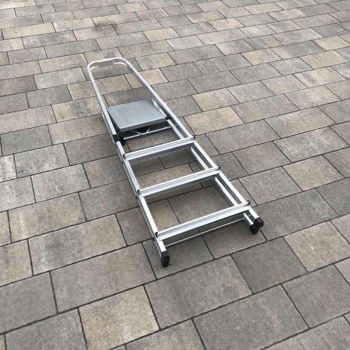 Односторонняя алюминиевая стремянка Drabest BASIC 4-ступенчатая 125 кг