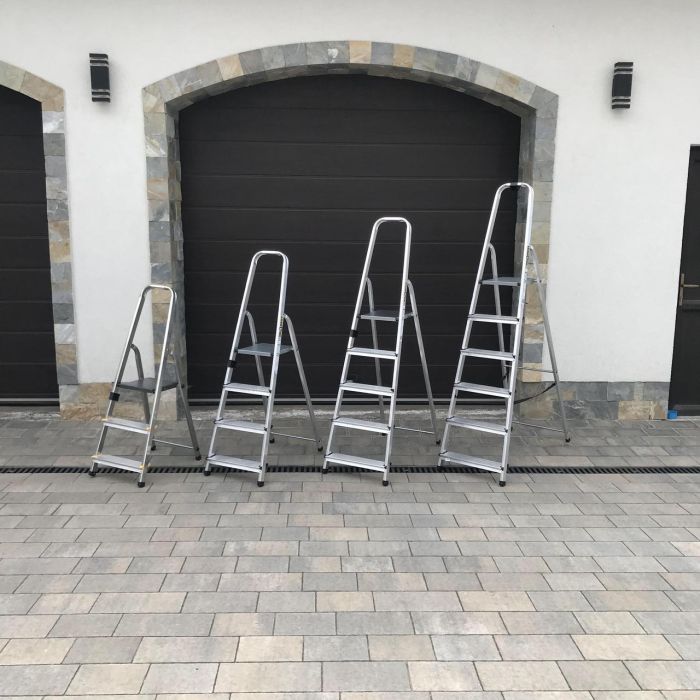 Односторонняя алюминиевая лестница Drabest BASIC 4-ступенчатая 125 кг