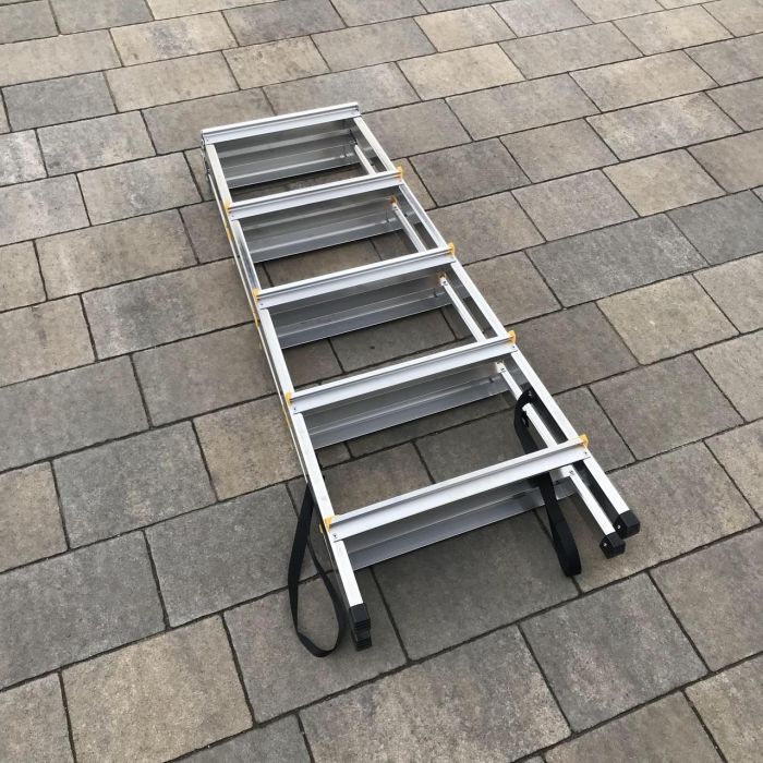 Двухсторонняя алюминиевая лестница Drabest BASIC 2х5 125 кг