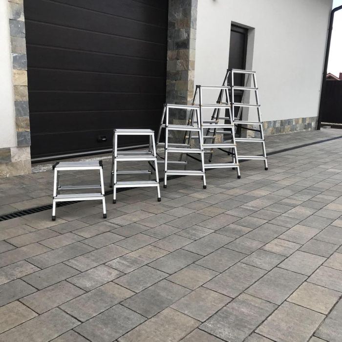 Двостороння алюмінієва драбина Drabest BASIC 2х6 125 кг