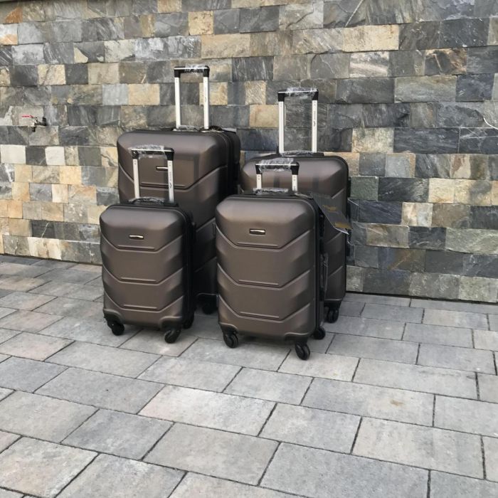 Чемодан дорожный большой Wings 147 L Коричневый