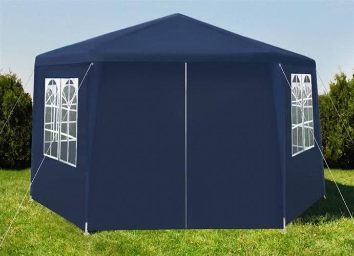 Садовый павильон 6-секционный Holla 2х2х2 м Синий