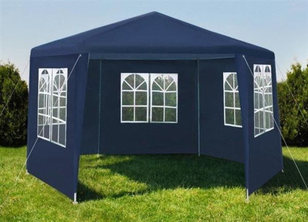 Садовый павильон 6-секционный Holla 2х2х2 м Синий