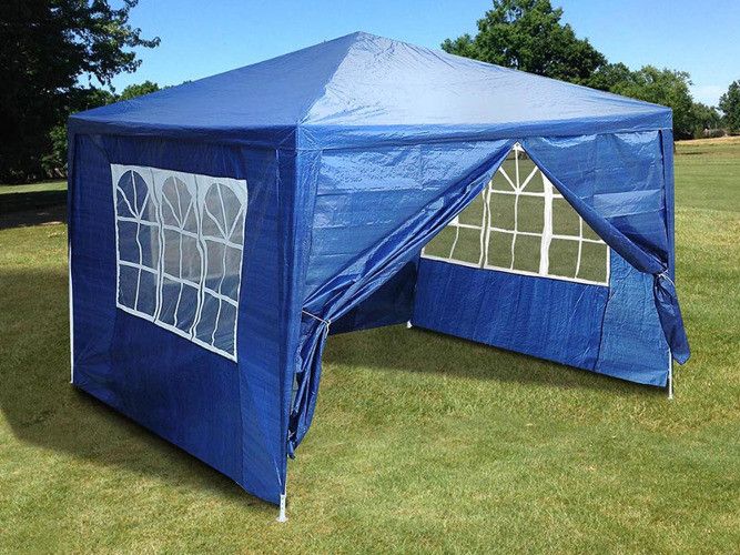 Садовый павильон Holla 3х3 м 4 стенки Синий