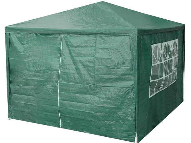 Садовий павільйон Holla 3х3 м 4 стінки Зелений