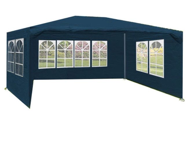 Садовый павильон Holla 3х4 м 4 стенки Синий