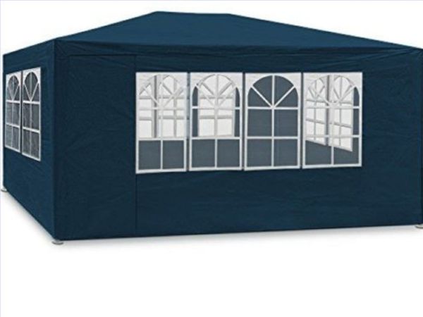 Садовый павильон Holla 3х4 м 4 стенки Синий