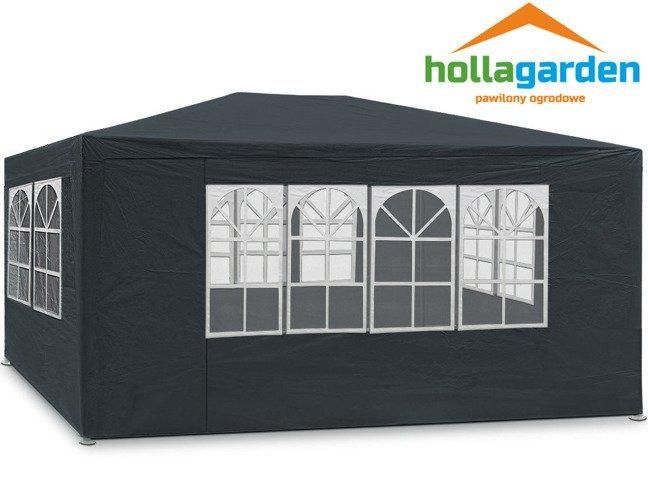 Садовый павильон Holla 3х4 м 4 стенки Черный