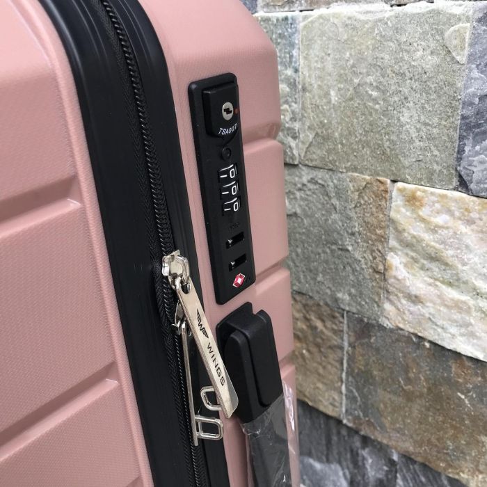 Валіза дорожня мала з поліпропілену Wings PP05 S Рожеве золото