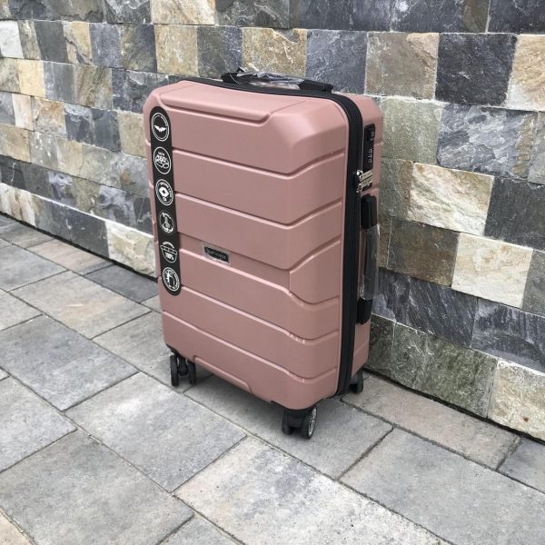 Валіза дорожня мала з поліпропілену Wings PP05 S Рожеве золото