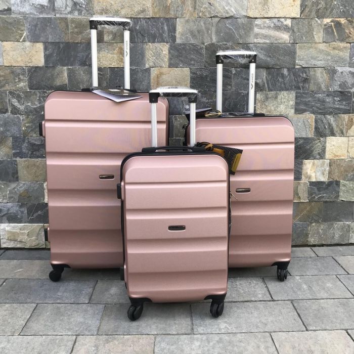 Валіза дорожня мала Wings AT01 S Рожеве золото
