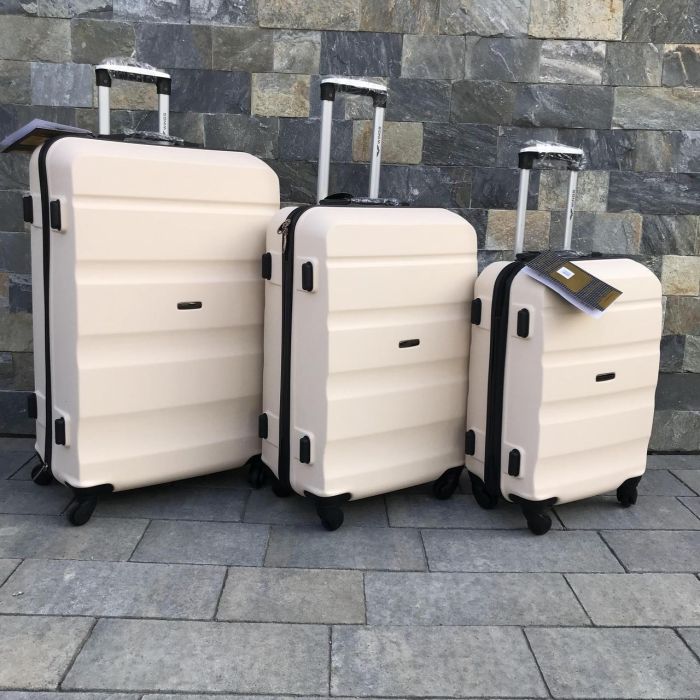 Валіза дорожня мала Wings AT01 S Ванільний