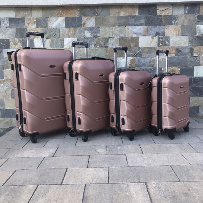 Валіза дорожня середня Wings 147 M Рожеве золото