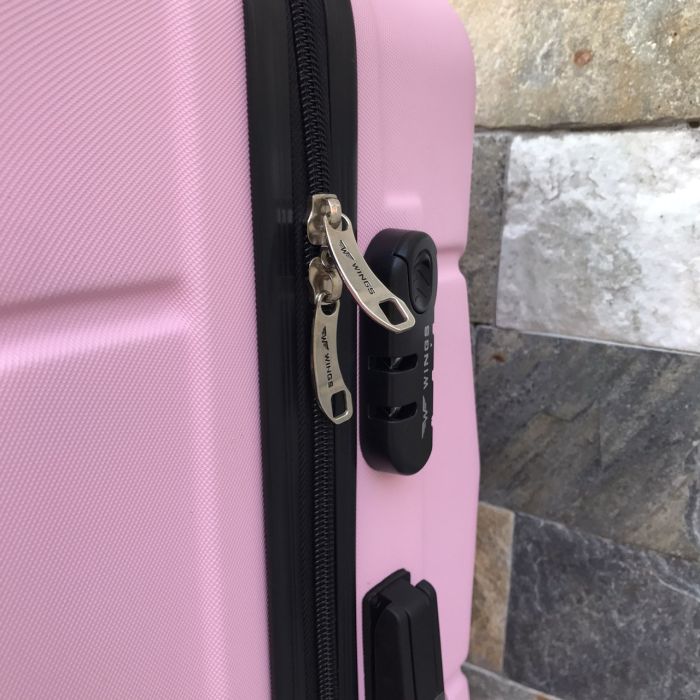 Чемодан дорожный большой Wings 147 L Розовый