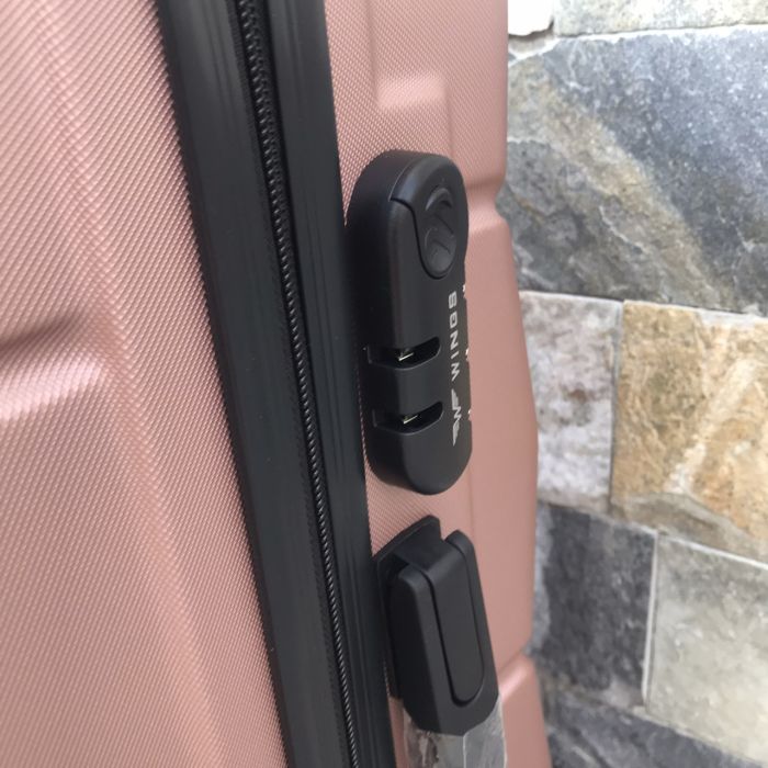 Валіза дорожня середня Wings 147 M Рожеве золото