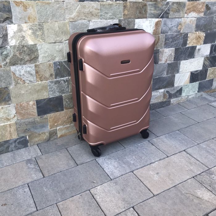 Валіза дорожня середня Wings 147 M Рожеве золото
