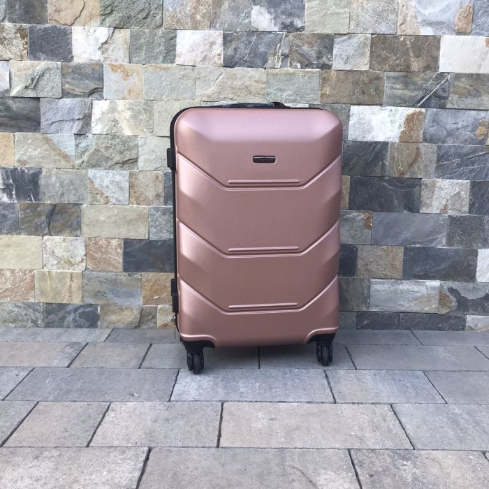 Валіза дорожня середня Wings 147 M Рожеве золото