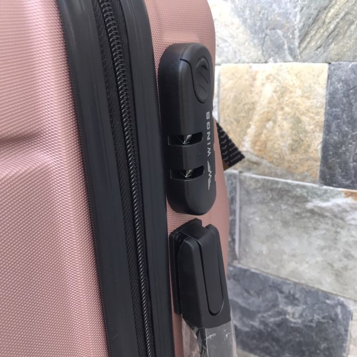 Валіза дорожня мала Wings 147 S Рожеве золото