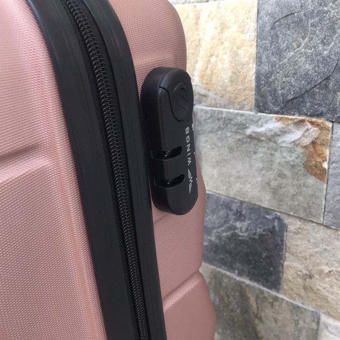 Валіза дорожня міні (ручна поклажа) Wings 147 XS Рожеве золото