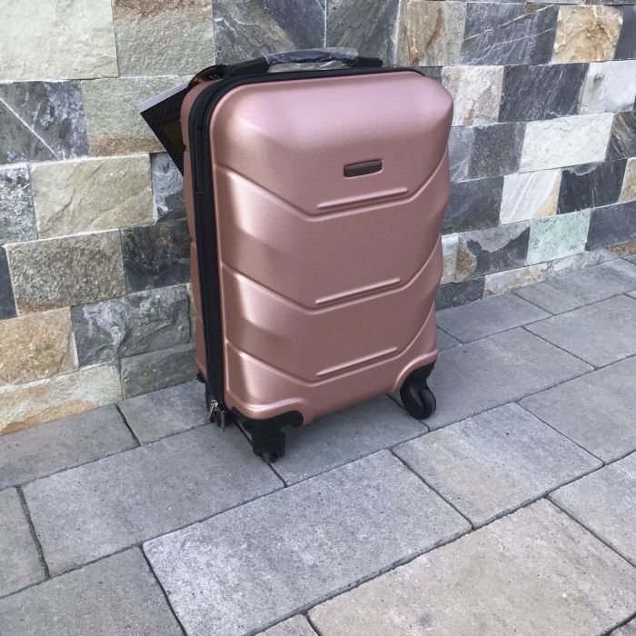 Валіза дорожня міні (ручна поклажа) Wings 147 XS Рожеве золото