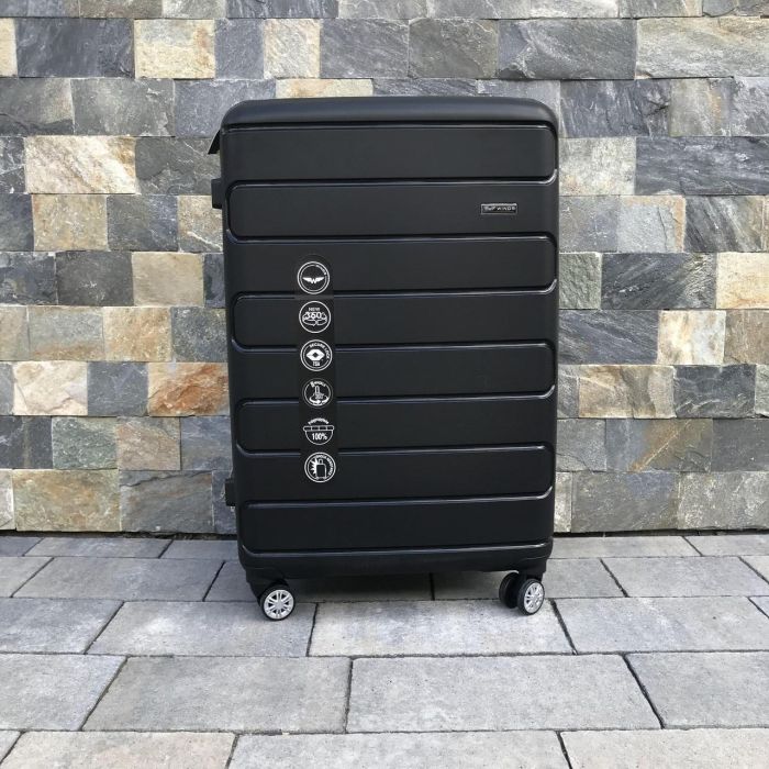 Валіза дорожня велика з поліпропілену Wings DQ181-03 L  Чорний