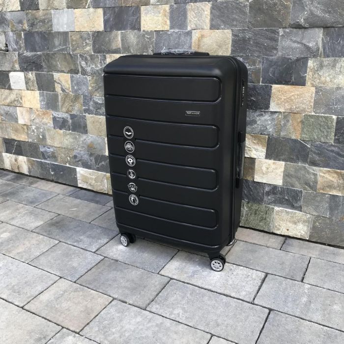 Валіза дорожня велика з поліпропілену Wings DQ181-03 L  Чорний