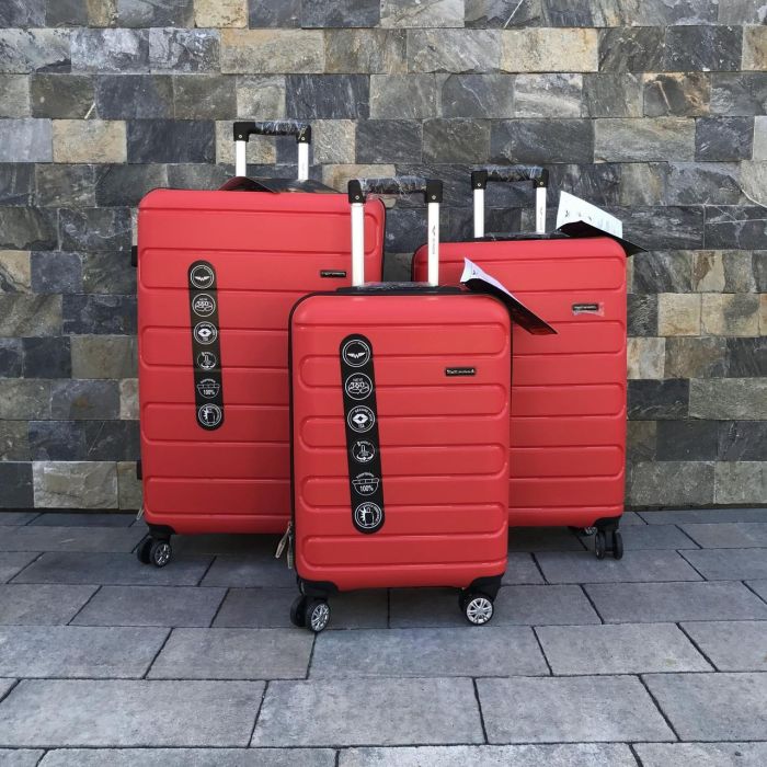Валіза дорожня велика з поліпропілену Wings DQ181-03 L  Червоний
