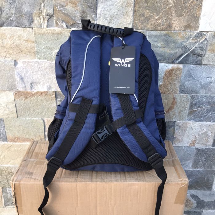 Рюкзак школьный детский с пеналом Wings PATCHES Синий