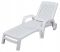 Садовый шезлонг пластиковый OLER Белый