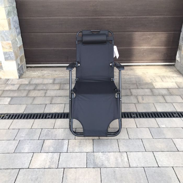 Садовый шезлонг тканевый OLER POLY Графитовый