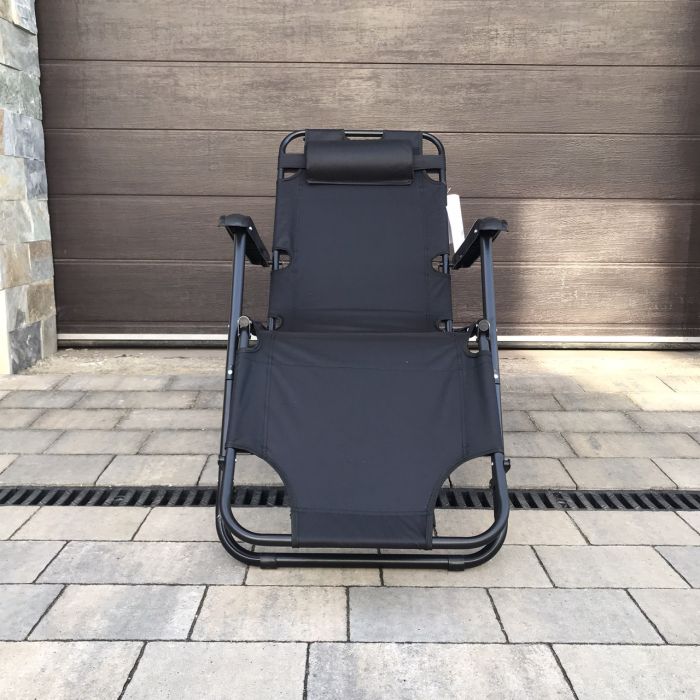 Садовый шезлонг тканевый OLER POLY Графитовый