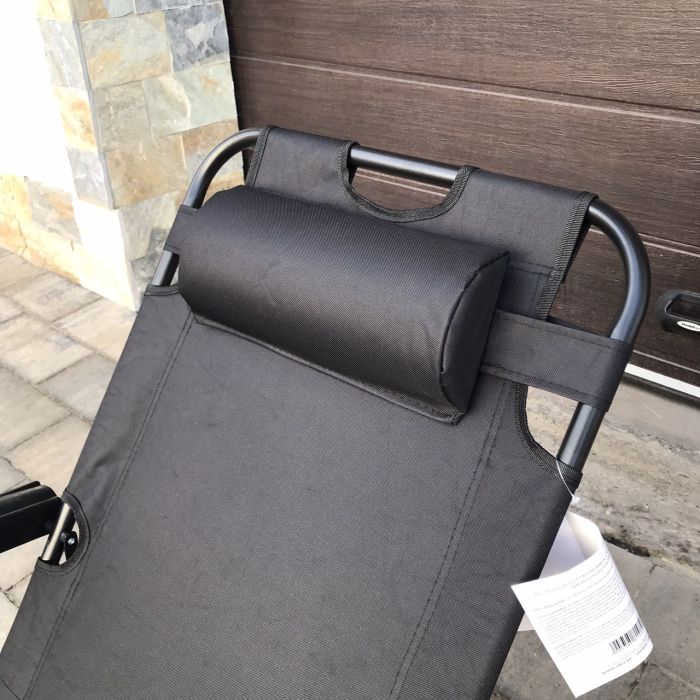 Садовый шезлонг тканевый OLER POLY Графитовый