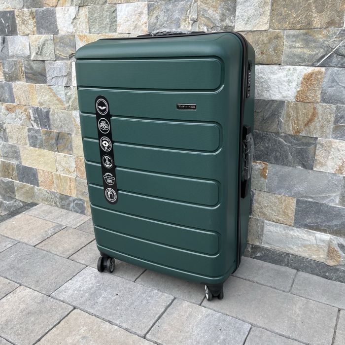 Валіза дорожня велика з поліпропілену Wings DQ181-03 L  Зелений
