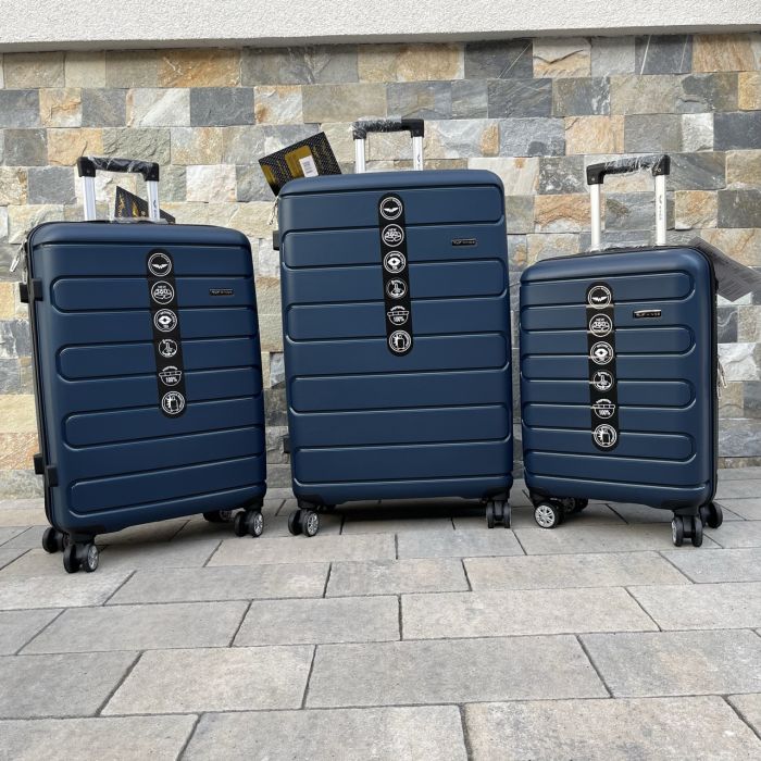 Валіза дорожня мала з поліпропілену Wings DQ181-03 S Синій