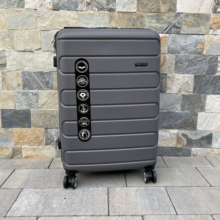 Валіза дорожня середня з поліпропілену Wings DQ181-03 M Графітовий