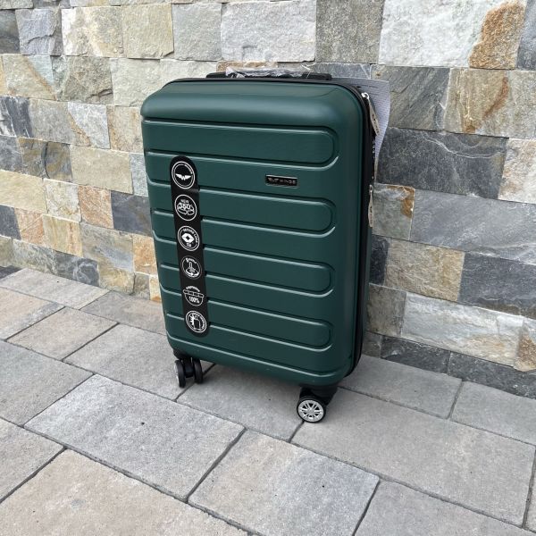 Чемодан дорожный малый из полипропилена Wings DQ181-03 S Зеленый