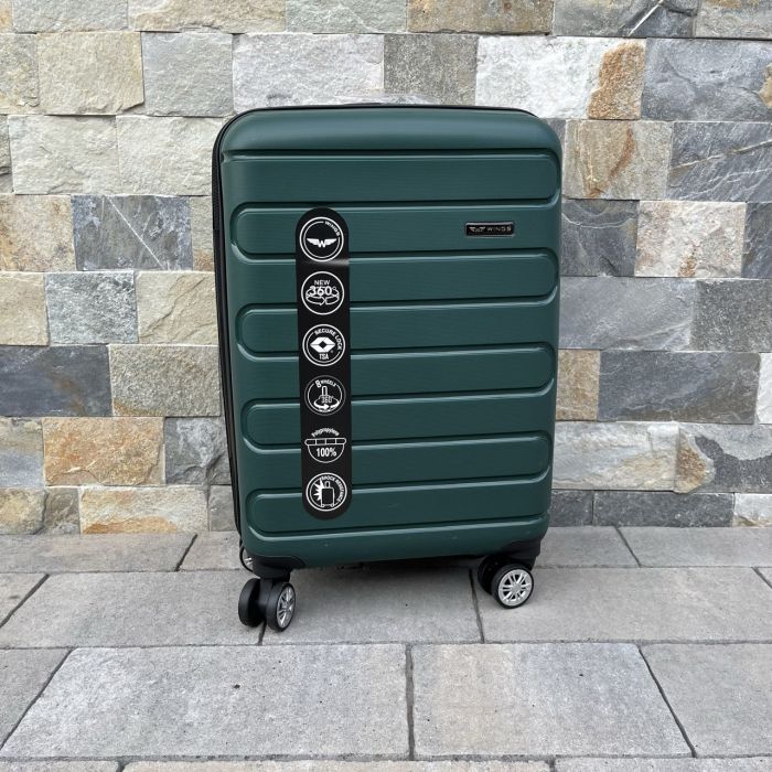 Валіза дорожня мала з поліпропілену Wings DQ181-03 S Зелений
