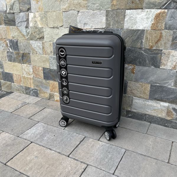 Валіза дорожня мала з поліпропілену Wings DQ181-03 S Графітовий