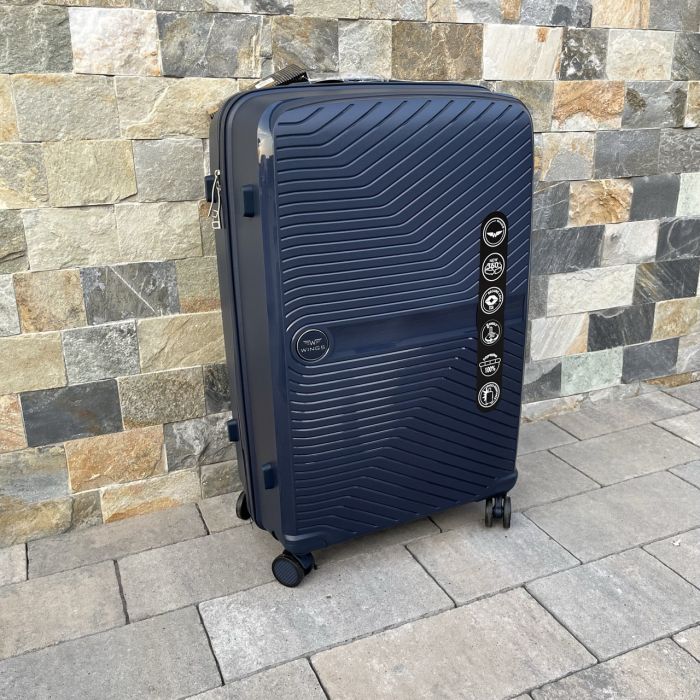 Валіза дорожня велика з поліпропілену Wings DQ181-04 L  Синій