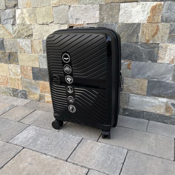 Чемодан дорожный малый из полипропилена Wings DQ181-04 S Черный