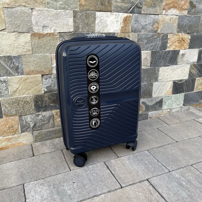Валіза дорожня мала з поліпропілену Wings DQ181-04 S Синій