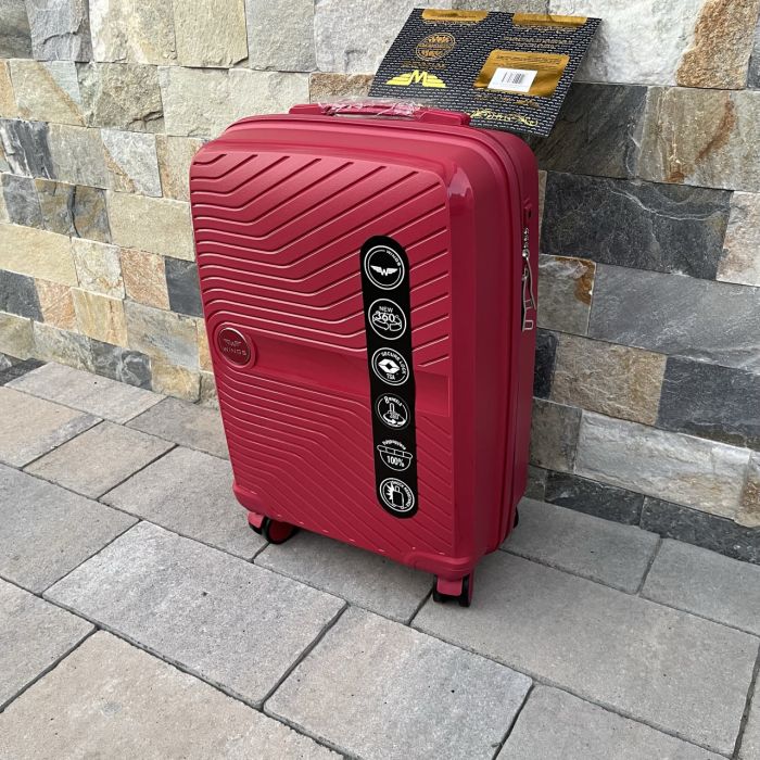 Валіза дорожня мала з поліпропілену Wings DQ181-04 S Червоний