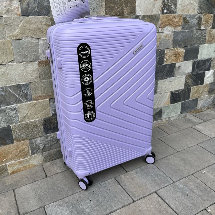 Валіза дорожня велика з поліпропілену Wings DQ181-05 L Фіолетовий