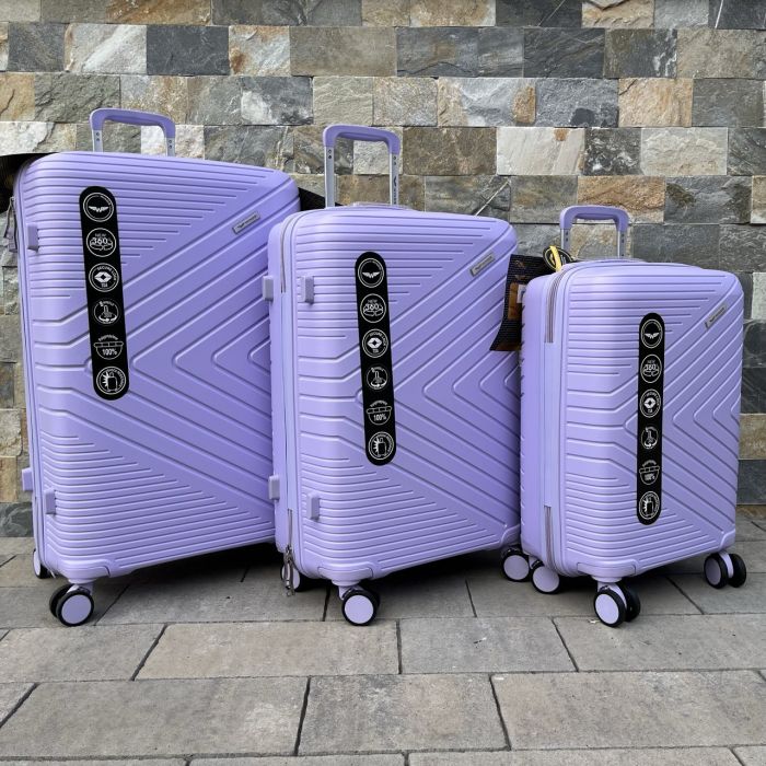 Валіза дорожня велика з поліпропілену Wings DQ181-05 L Фіолетовий