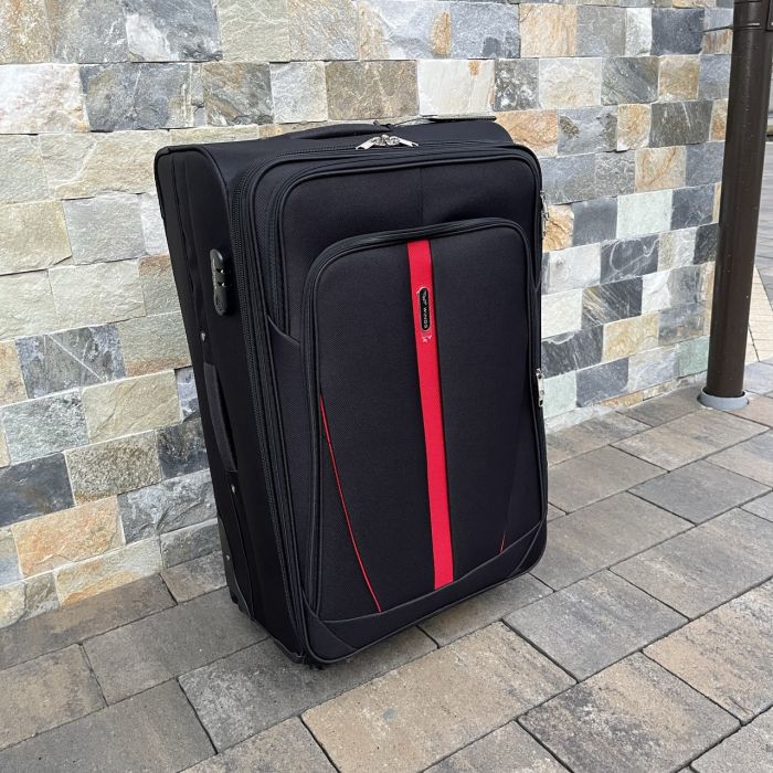 Чемодан тканевый большой Wings 1706 L Черный